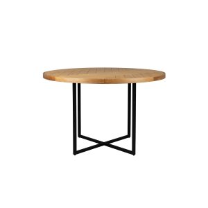 Dutchbone Class Eettafel Rond 120 cm Eikenhout – Bruin Dutchbone Class Eettafel Rond 120 cm Eikenhout – Bruin