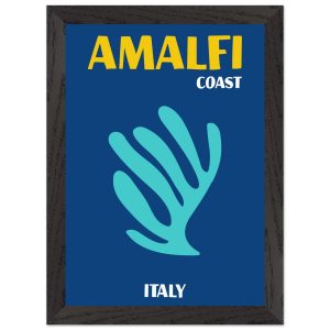 Artfulprints Poster met Lijst Italië – Amalfi – A4 21×29.7 cm – Blauw Artfulprints Poster met Lijst Italië – Amalfi – A4 21×29.7 cm – Blauw