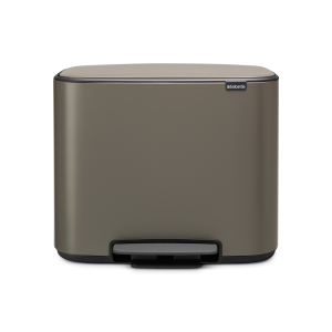 Brabantia Bo Pedaalemmer, met 2 binnenemmers, 11 + 23 liter – Platinum Brabantia Bo Pedaalemmer, met 2 binnenemmers, 11 + 23 liter – Platinum