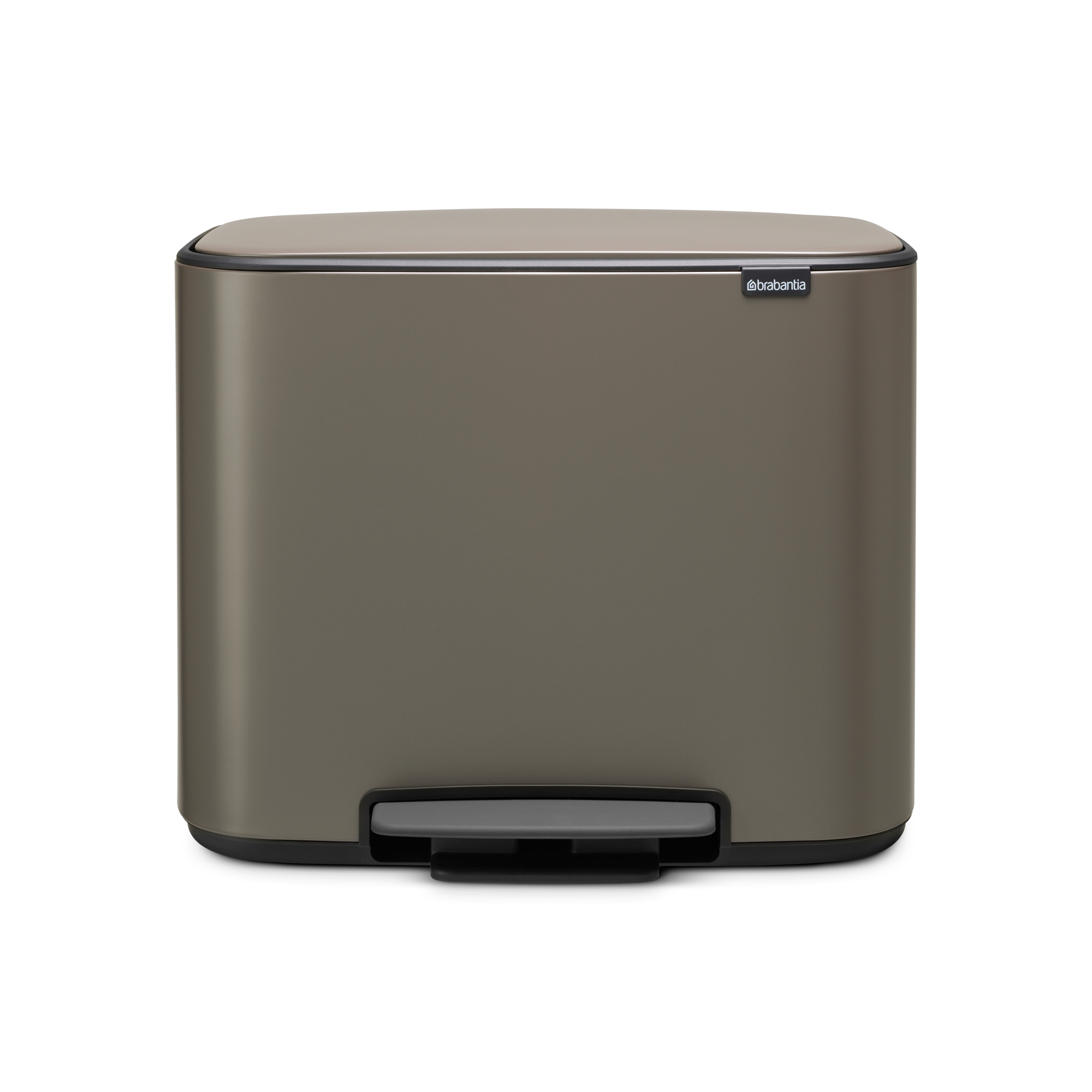 Brabantia Bo Pedaalemmer, met 2 binnenemmers, 11 + 23 liter - Platinum