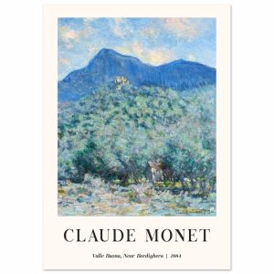 Artfulprints Poster Claude Monet – Valle Buona, near Bordighera – A4 2 Artfulprints Poster Claude Monet – Valle Buona, near Bordighera – A4 2