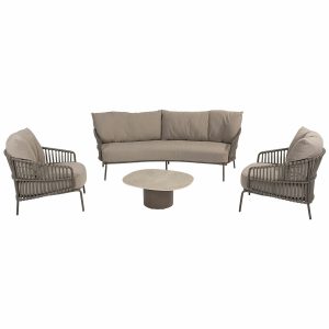 4 Seasons loungeset Capalbio bruin 5-delig 4 Seasons loungeset Capalbio bruin 5-delig