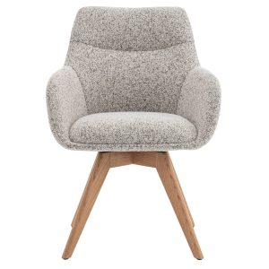DÉJA Living Eetkamerstoel Noé – Beige/Naturel – Draaibaar – Set van 2 DÉJA Living Eetkamerstoel Noé – Beige/Naturel – Draaibaar – Set van 2