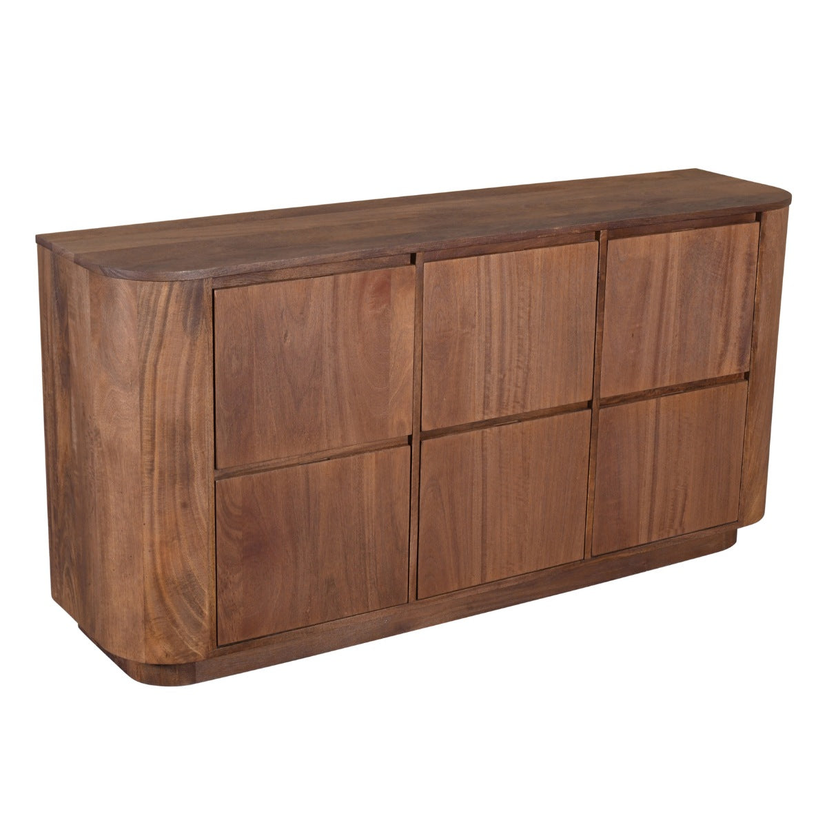 DÉJA Living Dressoir Zenia - Donkerbruin Mangohout - 160x40x80cm