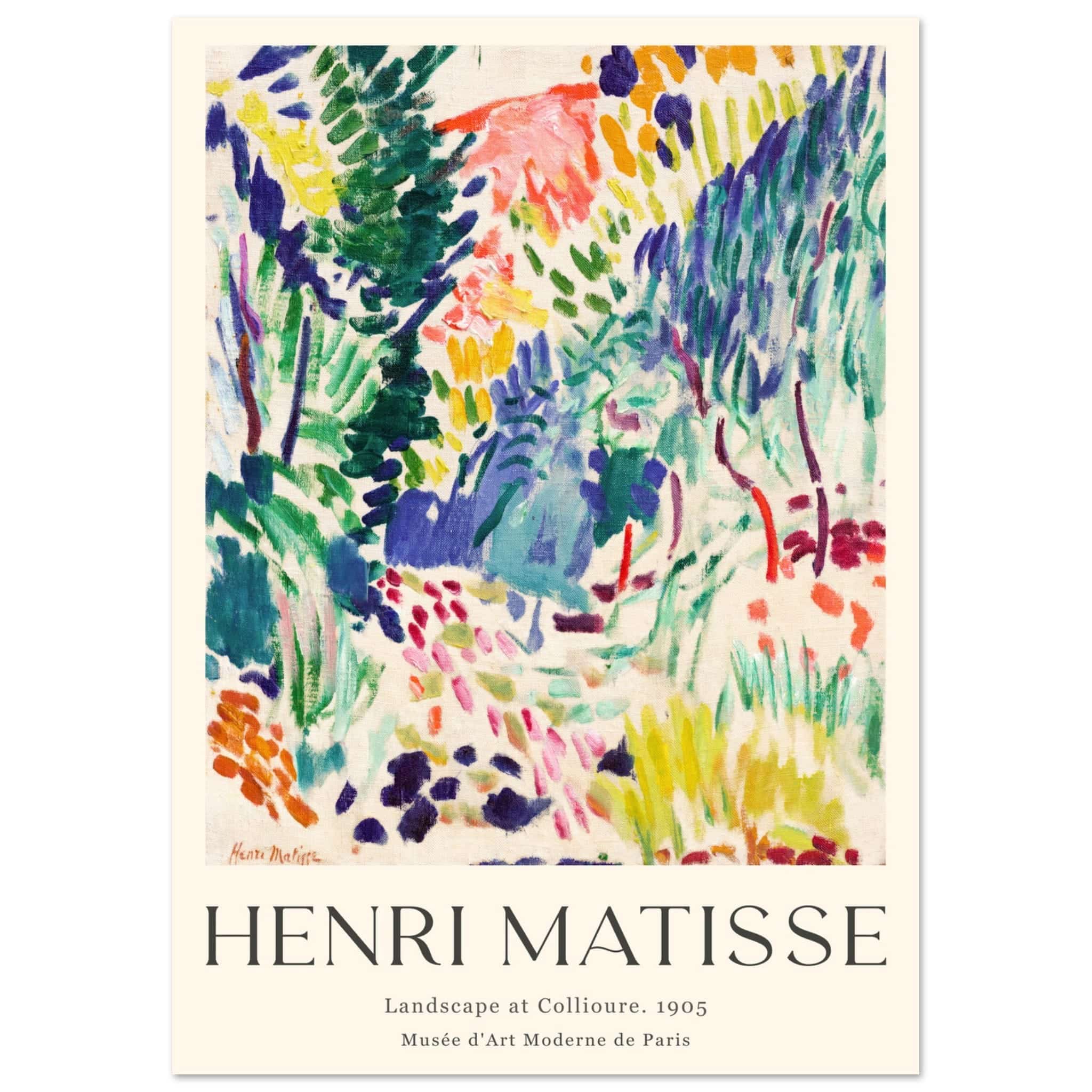 Artfulprints Poster Matisse - Landscape of Collioure 1905 - A4 21x29.7