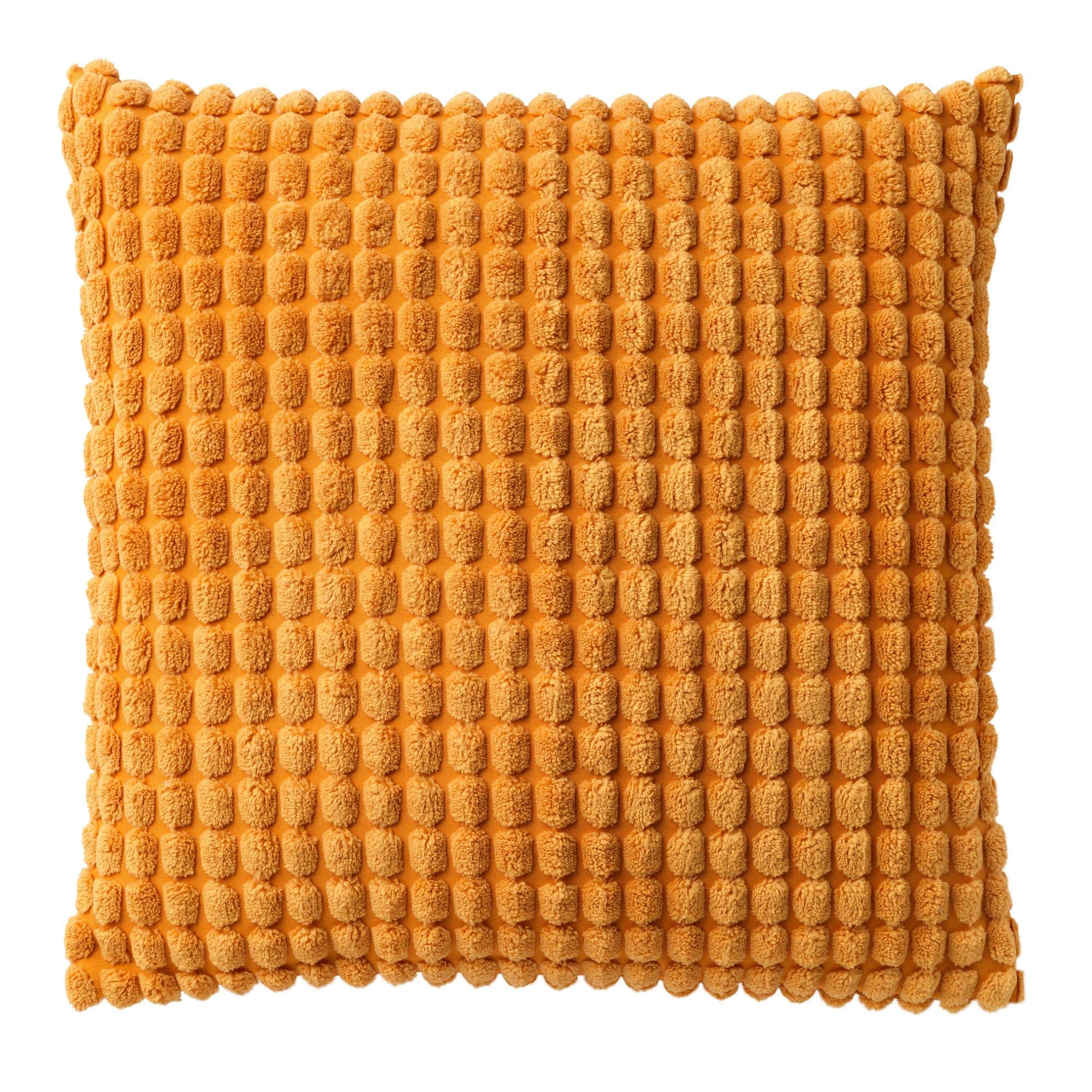ROME - sierkussen 45x45 cm - effen kleur - 3D-structuur - Golden Glow