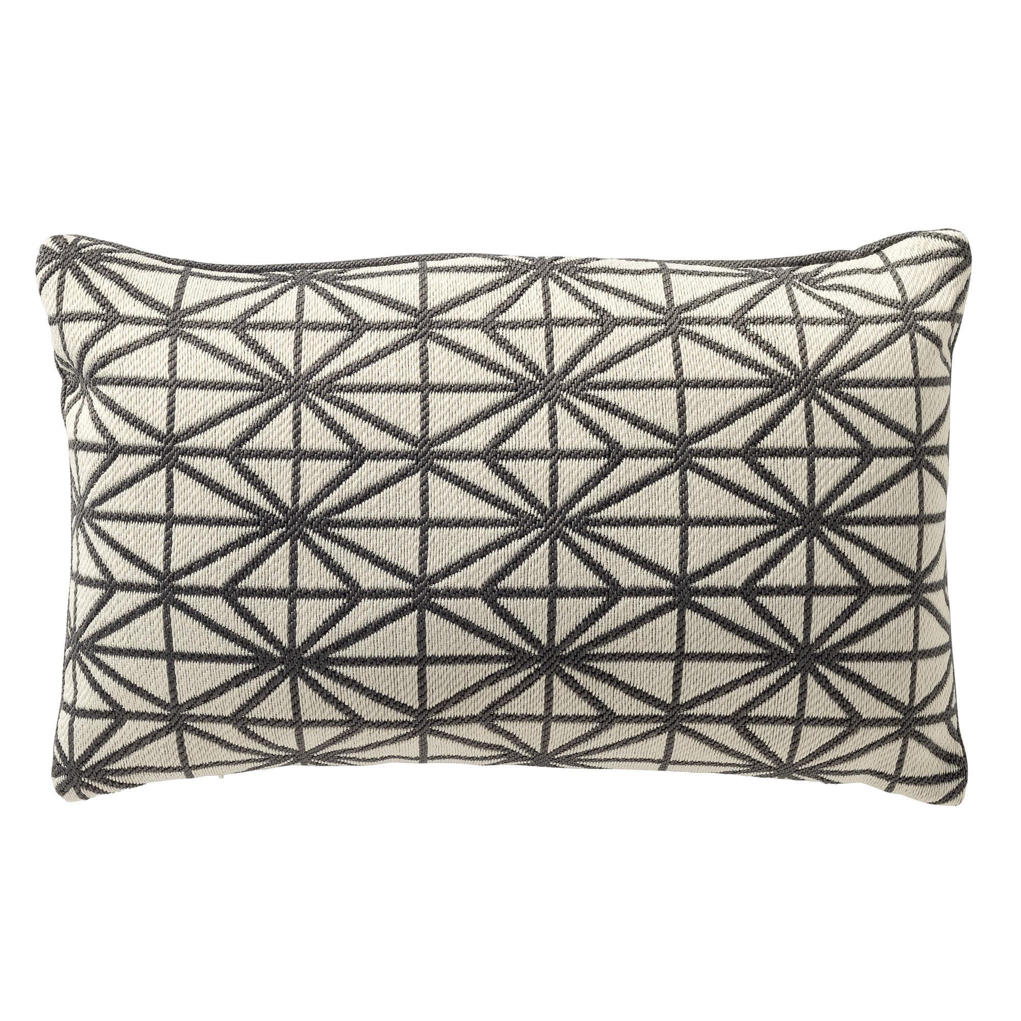 NISA - kussenhoes outdoor 30x50 cm - waterafstotend - Charcoal Gray -