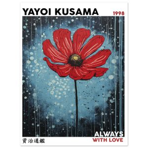 Artfulprints Yayoi Kusama – Always with love poster 30×40 cm