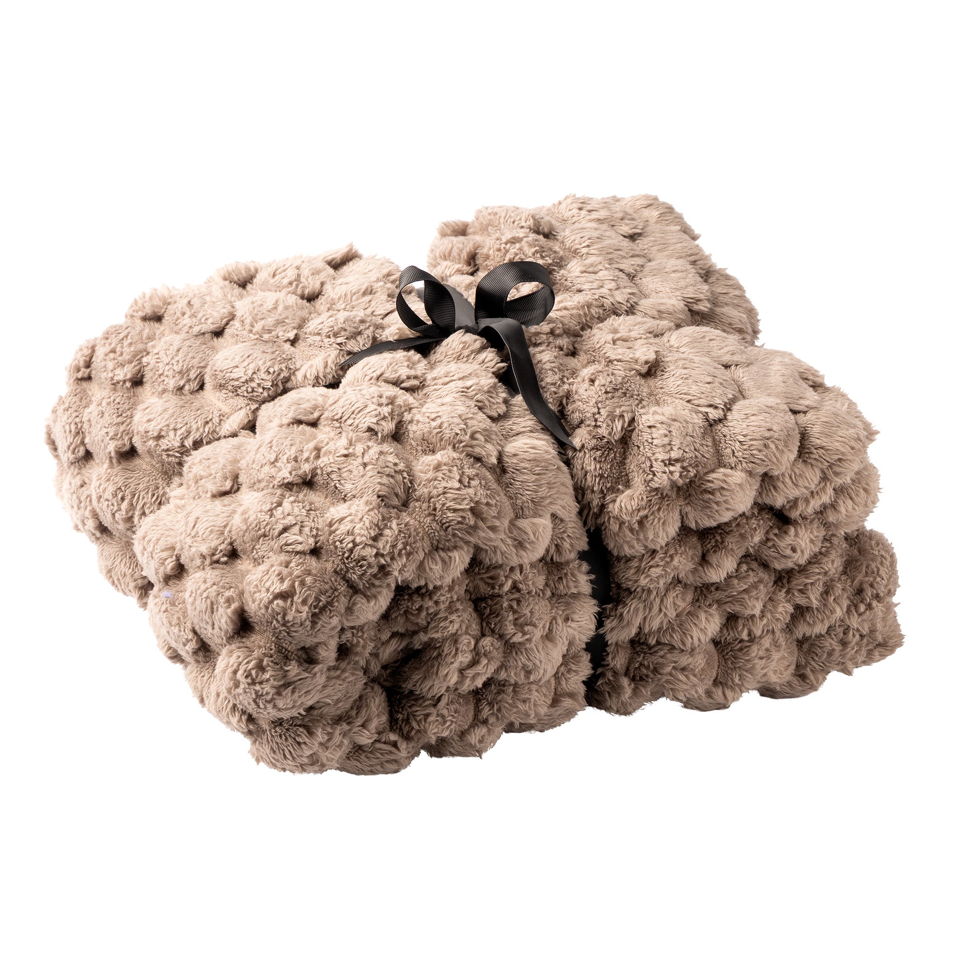 VIVIAN - plaid 150x200 cm - 100% gerecycled polyester - Driftwood - ta