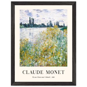 Artfulprints Poster met Lijst Claude Monet – Île aux fleurs near Véthe