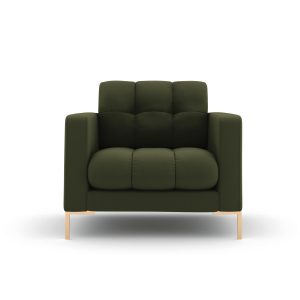 Cosmopolitan Design Fauteuil Bali structurele stof, groente – 96x87x75 Cosmopolitan Design Fauteuil Bali structurele stof, groente – 96x87x75