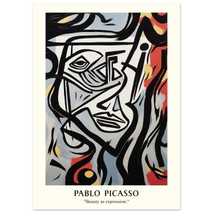 Artfulprints Poster Pablo Picasso – Beauty as expression – 50×70 cm – Artfulprints Poster Pablo Picasso – Beauty as expression – 50×70 cm –