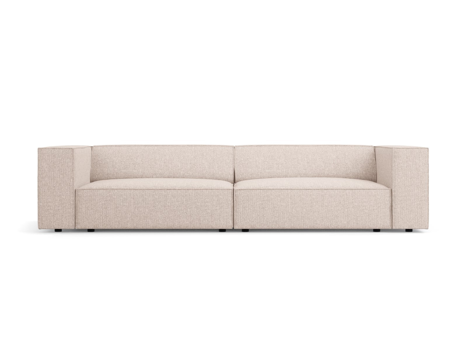 Cosmopolitan Design Bank Arendal 4-zits, chenille, beige - 102x244x70c