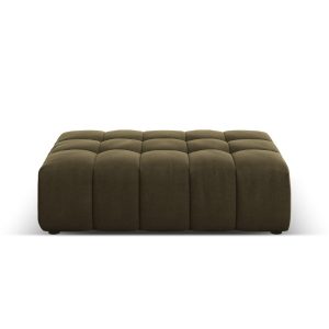 Cosmopolitan Design Poef Chicago flueel groente – 84x102x42cm
