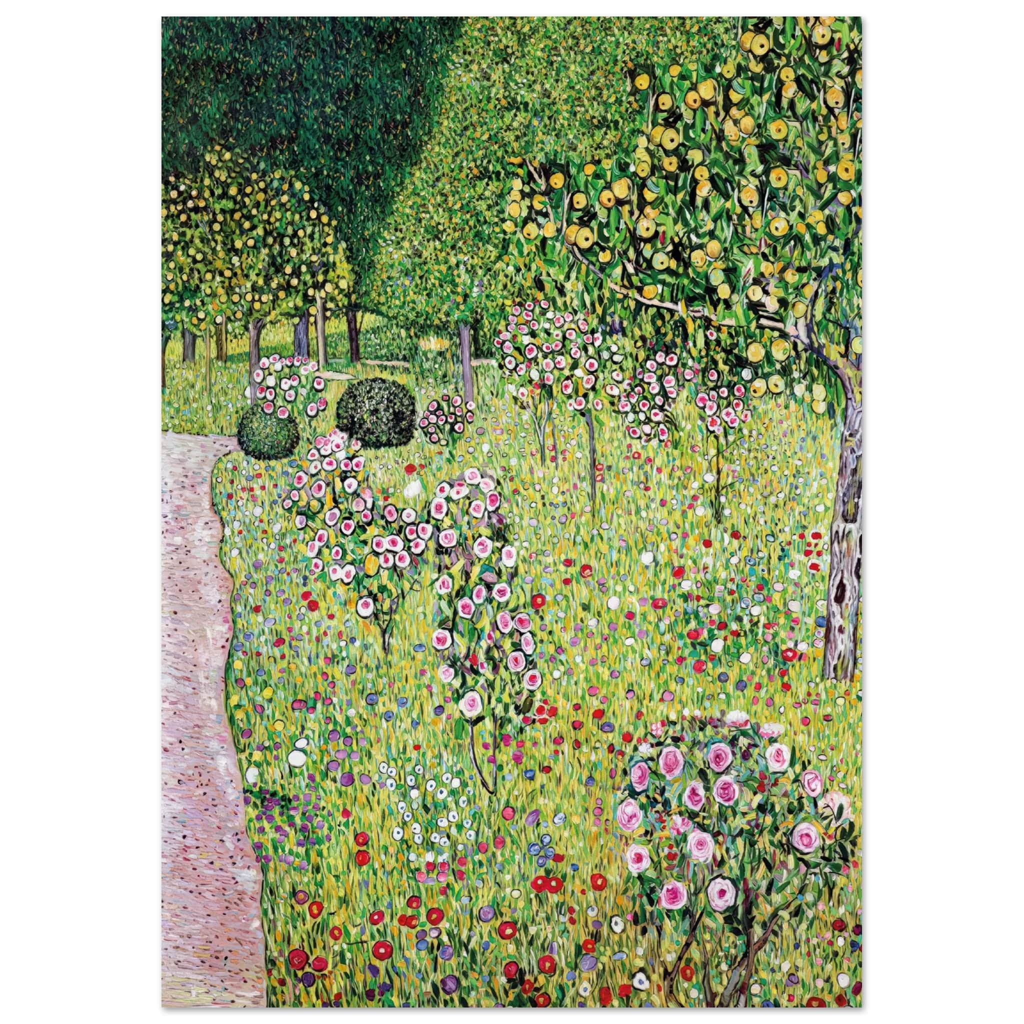 Artfulprints Poster Gustav Klimt - Orchard with roses - A4 21x29.7 cm