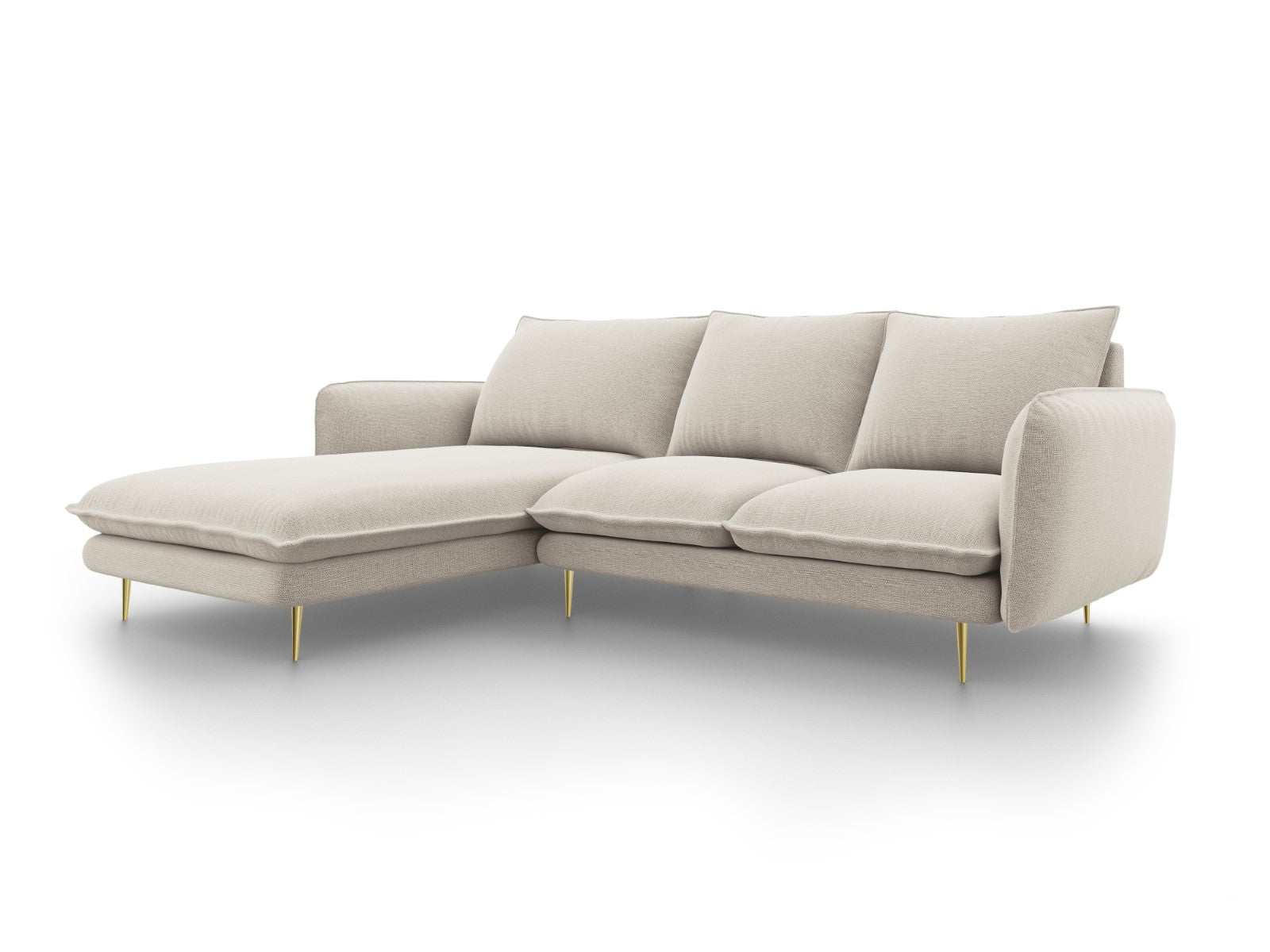 Cosmopolitan Design linker hoekbank Vienna 5-zits, structurele stof, l