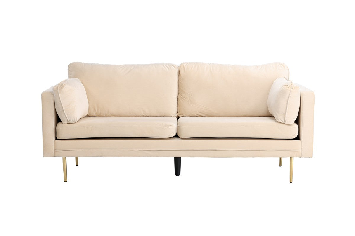 BRAM Bank Renzo - Zits Bank - Beige Velours