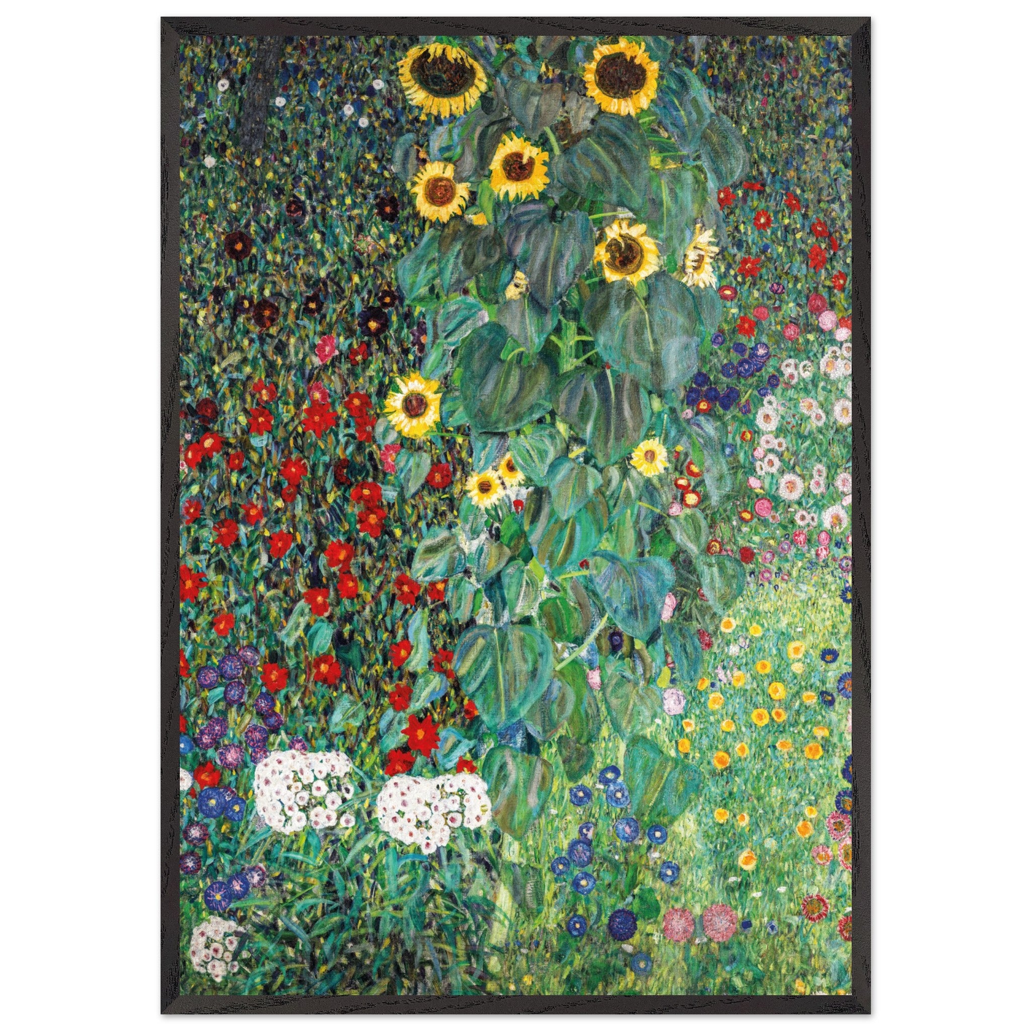 Artfulprints Poster met Lijst Gustav Klimt - Blumengarten - 70x100 cm