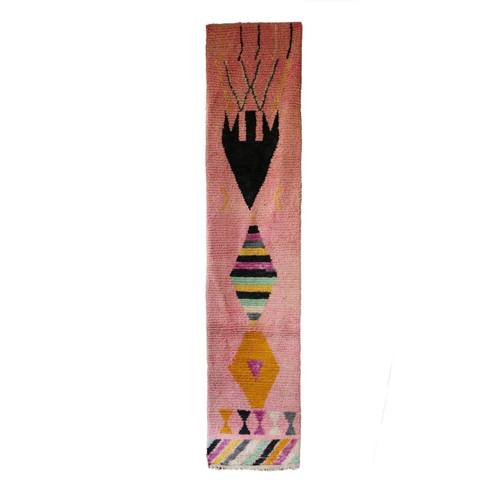 AFK Living vloerkleed Berber - handgemaakt - Wol - 78 x 384 cm