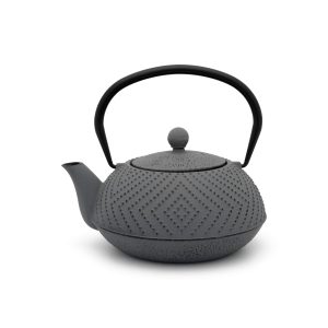Bredemeijer Theepot Fujian 1.2L met filter warm grijs – theezeef