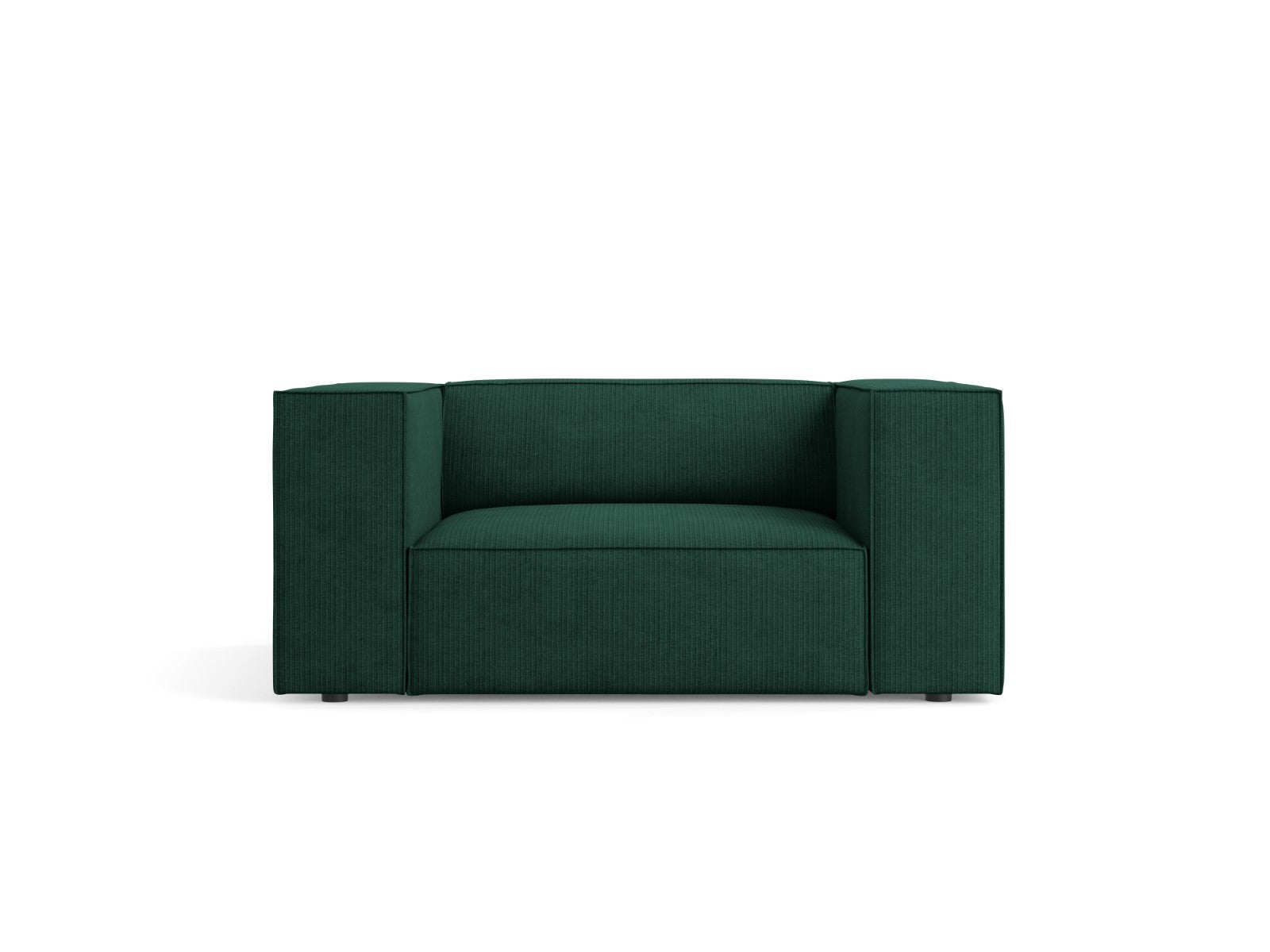 Cosmopolitan Design Fauteuil Arendal chenille met ribbeleffect, flesse