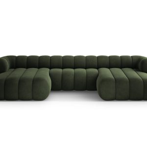 Cosmopolitan Design Panoramische bank Koge 6-zits, flueel groente – 16 Cosmopolitan Design Panoramische bank Koge 6-zits, flueel groente – 16
