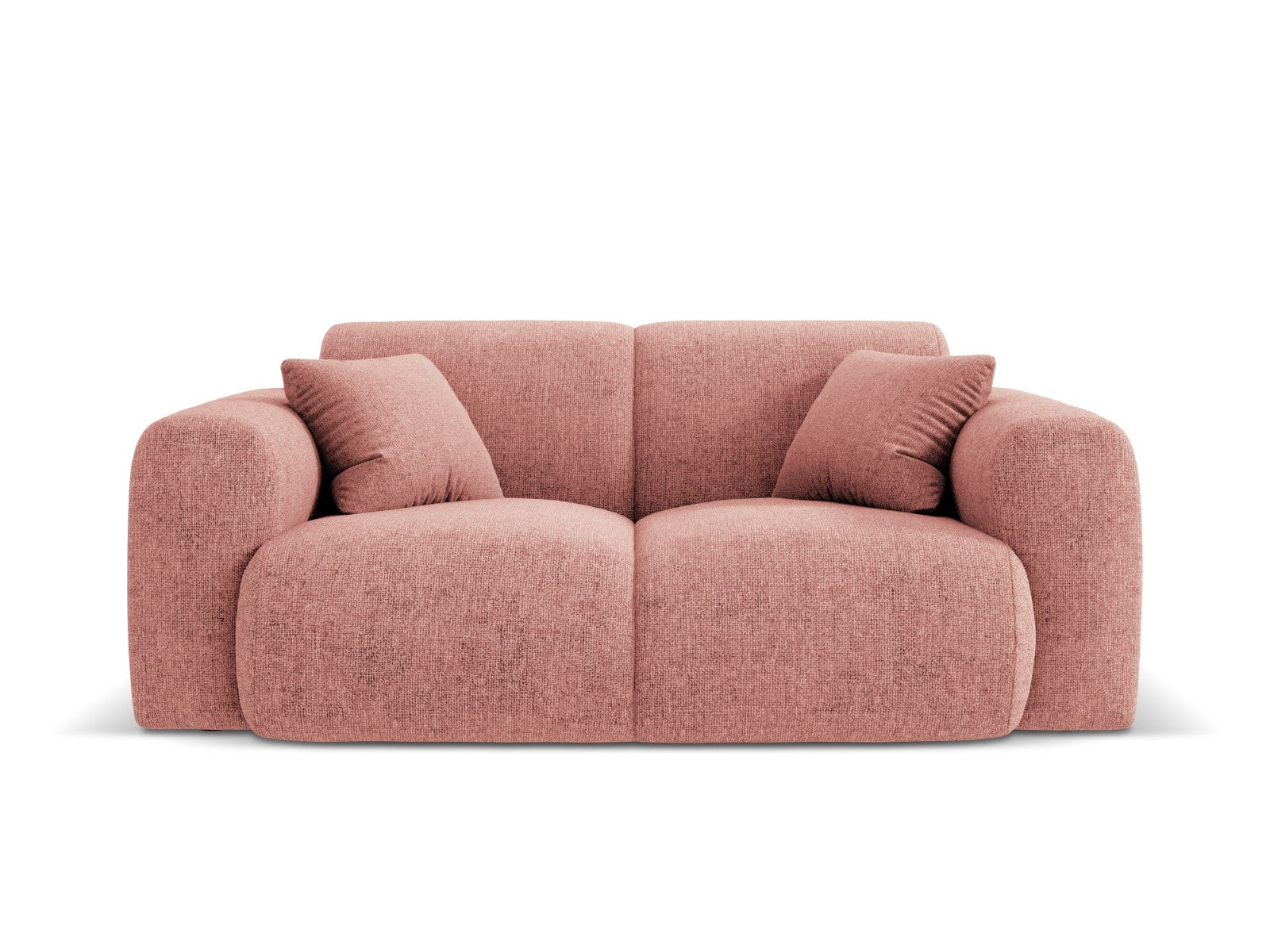 Cosmopolitan Design Bank Nolio 2-zits, chenille, roze - 95x170x72cm