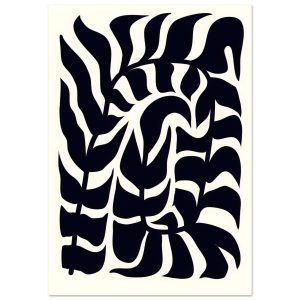 Artfulprints Poster Matisse – Seafoam abstraction – 70×100 cm – Zwart Artfulprints Poster Matisse – Seafoam abstraction – 70×100 cm – Zwart
