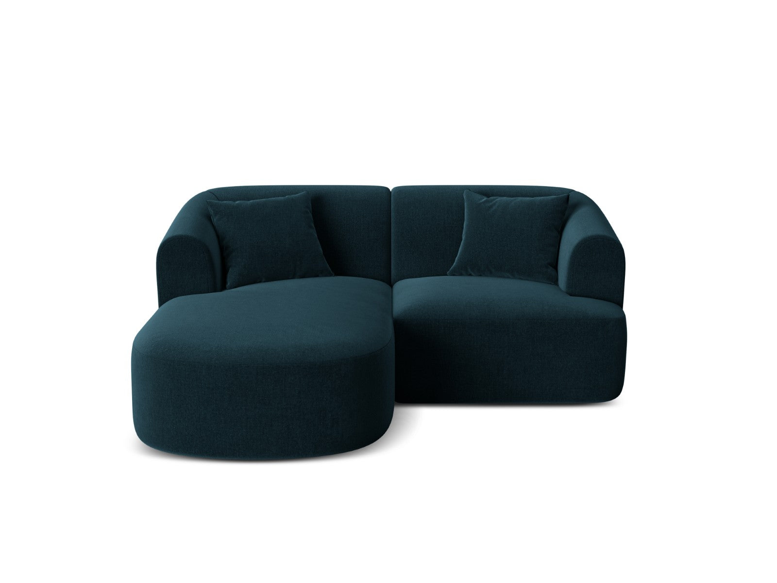 Cosmopolitan Design Modulaire hoekbank links Campi 3-zits, flueel diep
