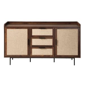 Calicosy – Dressoir JETSON – Walnootlook & stof 140×39,5×79 cm Calicosy – Dressoir JETSON – Walnootlook & stof 140×39,5×79 cm