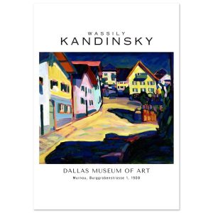 Artfulprints Wassily Kandinsky – Murnau Burggrabenstrasse 1 poster A4