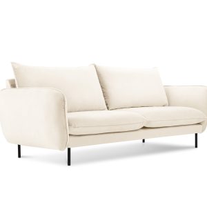 Cosmopolitan Design Bank Vienna 2-zits, flueel, lichtbeige – 92x160x95