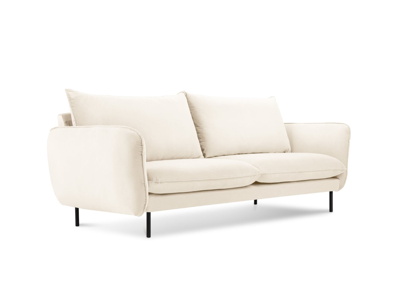Cosmopolitan Design Bank Vienna 2-zits, flueel, lichtbeige - 92x160x95