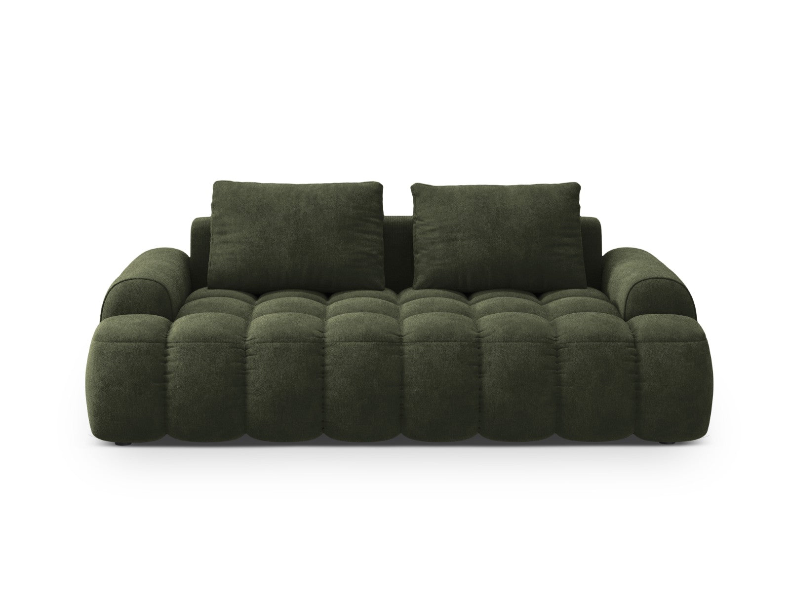 Cosmopolitan Design Bank Linz 3-zits, flueel groente - 100x200x84cm