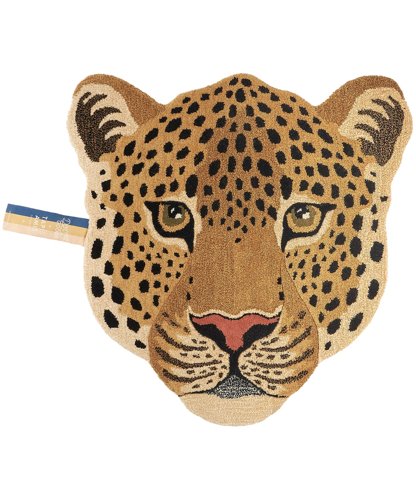 Doing Goods Himani Luipaard Dierenkop Vloerkleed - Groot 100 x 105 x 2