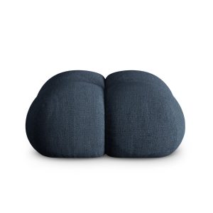 Cosmopolitan Design Poef Loretto structurele stof donkerblauw – 90x90x Cosmopolitan Design Poef Loretto structurele stof donkerblauw – 90x90x