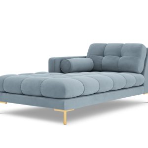 Cosmopolitan Design linker meridiaan Bali flueel, lichtblauw – 185×102 Cosmopolitan Design linker meridiaan Bali flueel, lichtblauw – 185×102