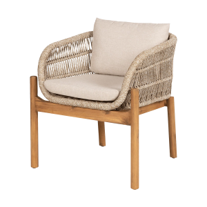 Artichok Teresa Houten Tuinstoel Beige – Met Zitkussens Artichok Teresa Houten Tuinstoel Beige – Met Zitkussens