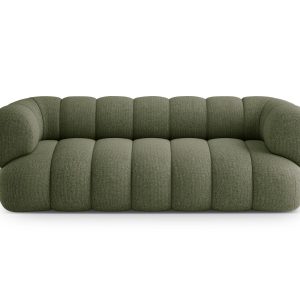 Cosmopolitan Design Bank Koge 3-zits, chenille groente – 95x210x70cm Cosmopolitan Design Bank Koge 3-zits, chenille groente – 95x210x70cm