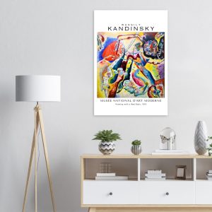Artfulprints Wassily Kandinsky – Painting with a red stain poster 70×1