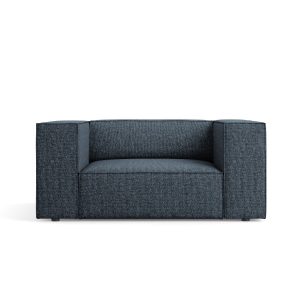 Cosmopolitan Design Fauteuil Arendal chenille, koningsblauw – 102x124x Cosmopolitan Design Fauteuil Arendal chenille, koningsblauw – 102x124x