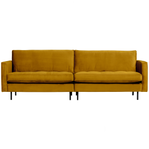 WOOOD classic 3-zits bank Rodeo – Velvet – Oker – 83x275x88