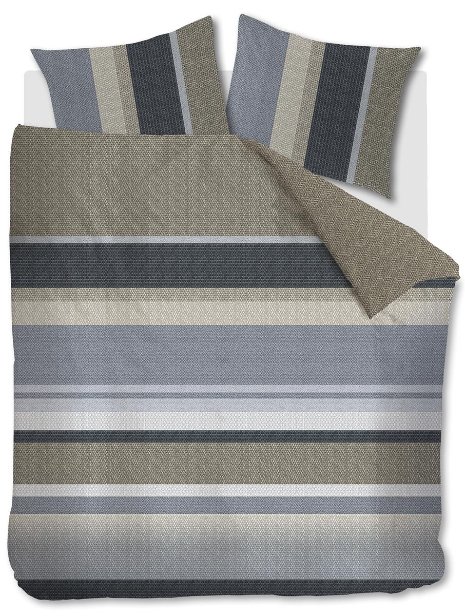 Beddinghouse dekbedovertrek Jorren - 240x200/220 cm - blauw grijs