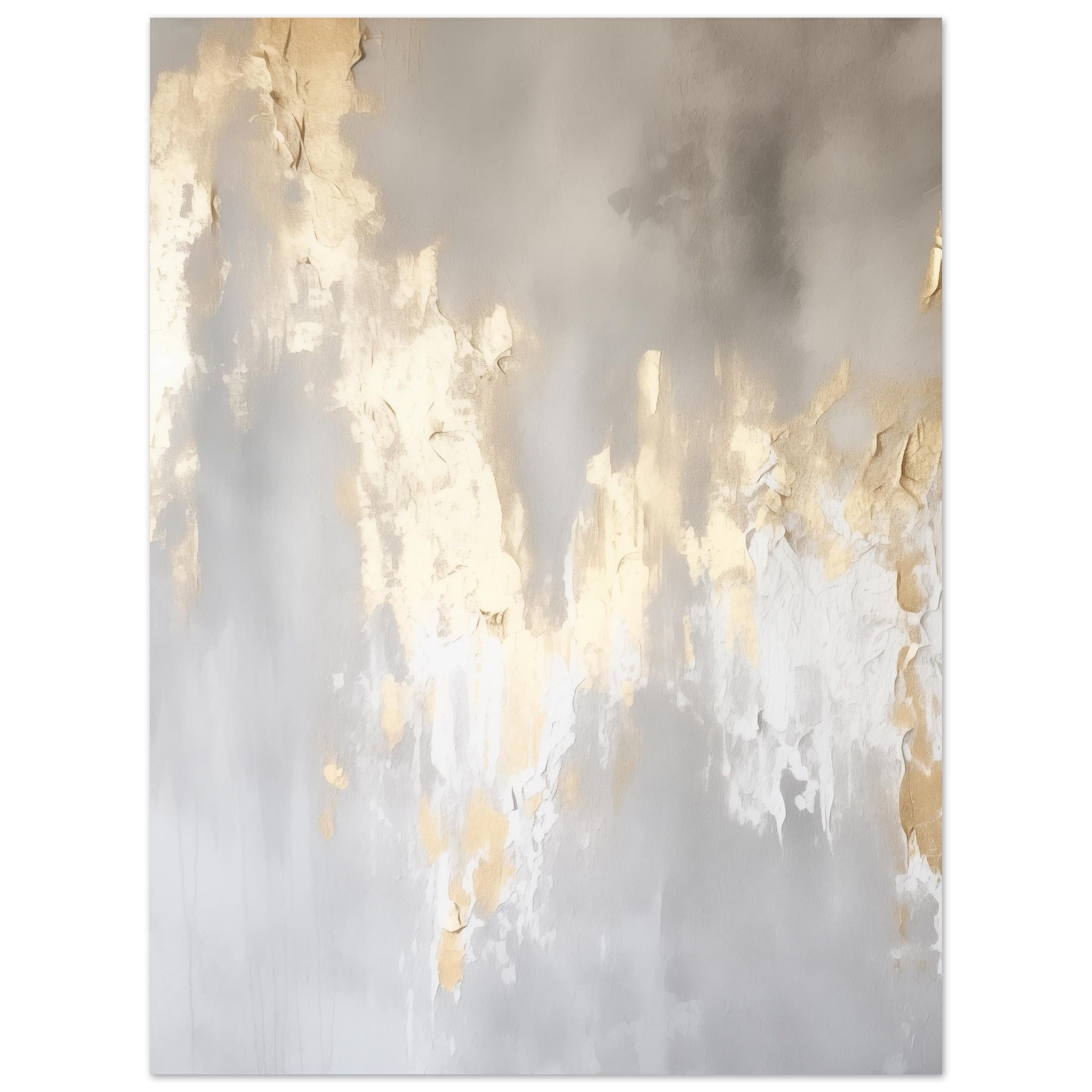 Artfulprints Poster Abstract - Golden touch - 70x100 cm - Goud