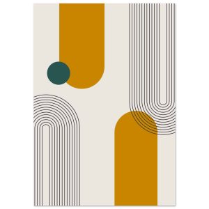 Artfulprints Poster Boho – Path and form – 70×100 cm – Meerkleurig Artfulprints Poster Boho – Path and form – 70×100 cm – Meerkleurig