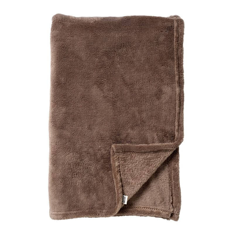 SIDNEY - plaid 140x180 cm - fleece deken - 100% gerecycled - Driftwood