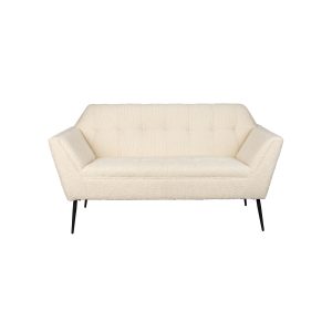 Dutchbone Kate 2 Zitsbank Bouclé Beige Dutchbone Kate 2 Zitsbank Bouclé Beige