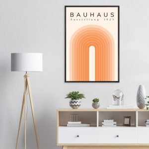 Artfulprints Poster Bauhaus – Orange rainbow – 70×100 cm – Oranje Artfulprints Poster Bauhaus – Orange rainbow – 70×100 cm – Oranje