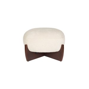 Dutchbone Emilius Poef/ Hocker Beige Dutchbone Emilius Poef/ Hocker Beige
