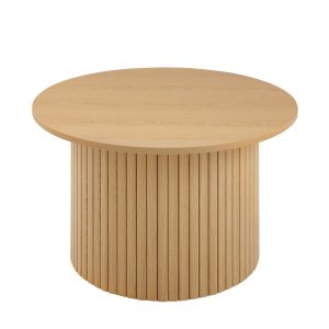 Calicosy – ELIE Set van 2 ronde salontafels – Eiken – 70x70x40 cm Calicosy – ELIE Set van 2 ronde salontafels – Eiken – 70x70x40 cm